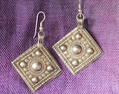 Antique Baluchi Earrings (Silver, Diamonds)