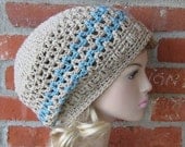 Beach sand  Zig Zag Dread Tam Hippie Dreadlock Hat Slouchy Beanie
