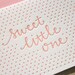 Little One Girl Letterpress Card