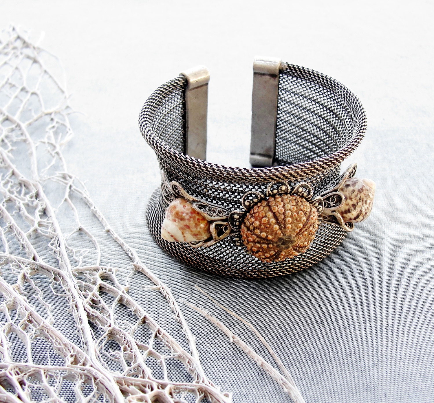 Sea Urchin Elegant Beach Cuff