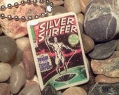 Silver Surfer Vintage Comic Pendant