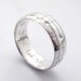Your Song Wedding Ring Set - 10 Karat White Gold - Made to Order - Custom Size - Real Music matches your choice of song - Rickson Jewellery