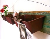 Upcycled Wall Organizer With Rusty Loaf Pans