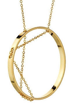 Inner Circle Necklace 105 in Yellow Gold