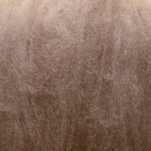 2 oz Latte Brown Montadale Wool Batts