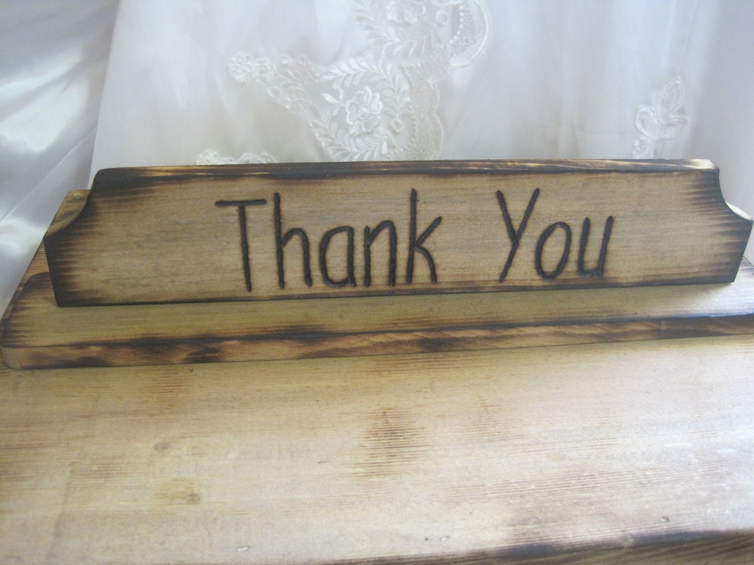 Rustic Wedding Card Box Keepsake Chest Woodburned Stained Personalized Custom Wood