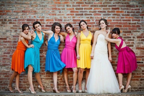 Infinity Dress in hundreds of color options- various fabrics, casual to formal - prices vary