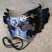 Il Tempo Vola V8... original mixed media handmade winged Venetian clockwork mask