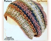 Instant Etsy Download PATTERN - EYAL Gotta Have Unisex Slouchy Grunge Style Chunky Weight Beanie Crochet PATTERN- Urban Style-Only 24 Rounds