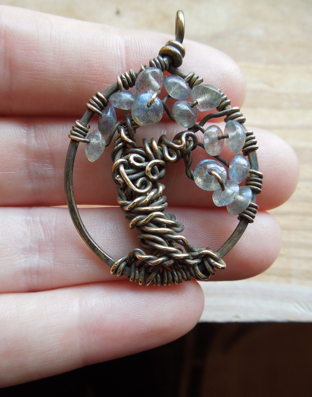 Intuitive Soul Tree of Life Necklace-Labradorite Branches