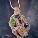 Wire wrap necklace pendant - Tanzanite Tourmaline Amethyst Orange Kyanite STerling Silver Gold Rubellite Watermelon Crystal gem