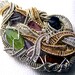 Wire wrap necklace pendant - Tanzanite Tourmaline Amethyst Orange Kyanite STerling Silver Gold Rubellite Watermelon Crystal gem