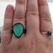 Absinthe Petite Tear Drop Ring