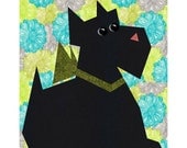 Scottie Dog Paper Pieced Quilt Block pattern INSTANT DOWNLOAD PDF