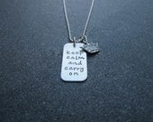 Keep Calm and Carry On Necklace by Kristen's Custom Creations