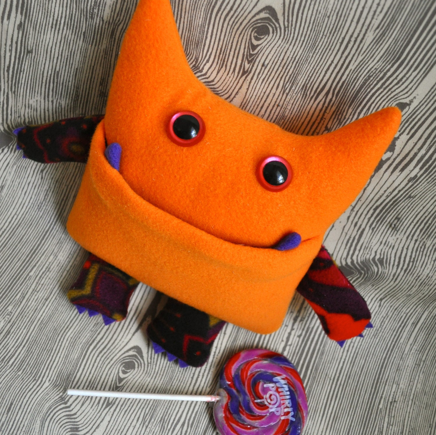 Wibbly Woo - a stuffed plush pocket monster in orange