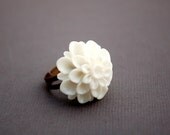 Imperfect 40 Percent Off White Dahlia Ring Buy 3 Get 1 Free