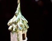 fairy tower - Woodland Spire -  porcelain garden folly