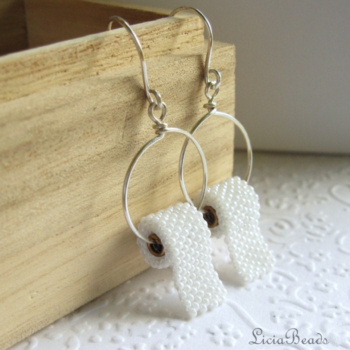 Sterling silver Toilet Paper earrings, allow 2-3 weeks before shipping