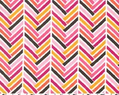 Madrona Road---Broken Herringbone in Pink---1 yard--Violet Craft for Michael Miller Fabrics