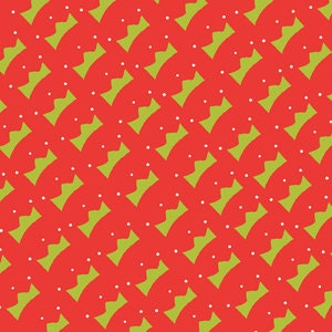 Santa Claus is Coming to Town by Creative Thursday, Crowns in red, 1 yard