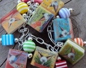 SkipyJohnJones Books Charm Bracelet ADULT Size