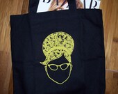 FutureLint beehive hairdo and beard of bees tote bag - black