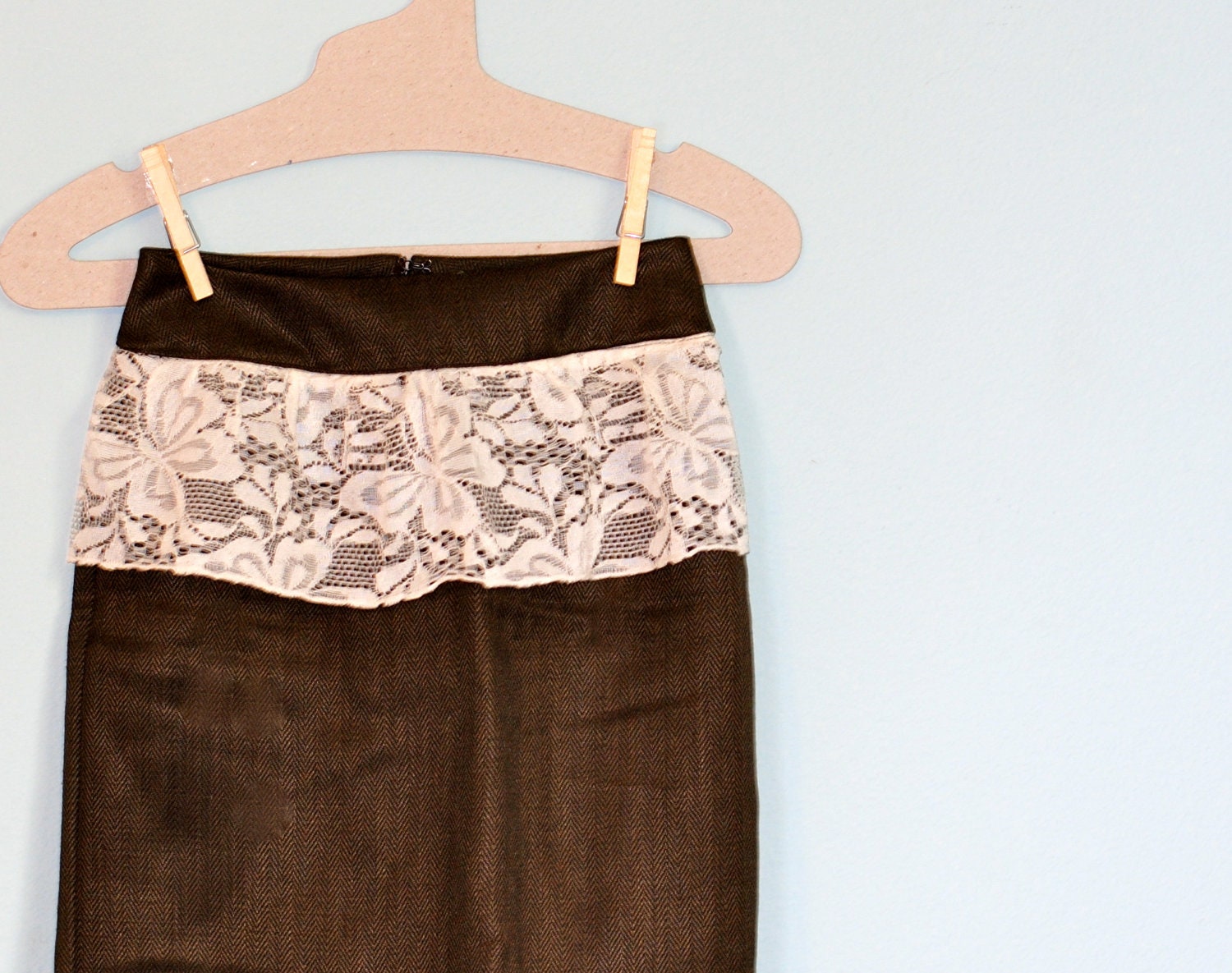 Lace Peplum Skirt