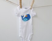 Whale Baby Bodysuit - 6 months