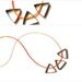 Neon Ombre Sterling and BeadsTriangle Necklace