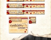 Scarlet PetalsEtsy Shop Set - Shop banner set