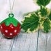 Strawberry Pendant - Jingle Bell Necklace - Summer Berries - Girls, Kids, Children - Gift Box