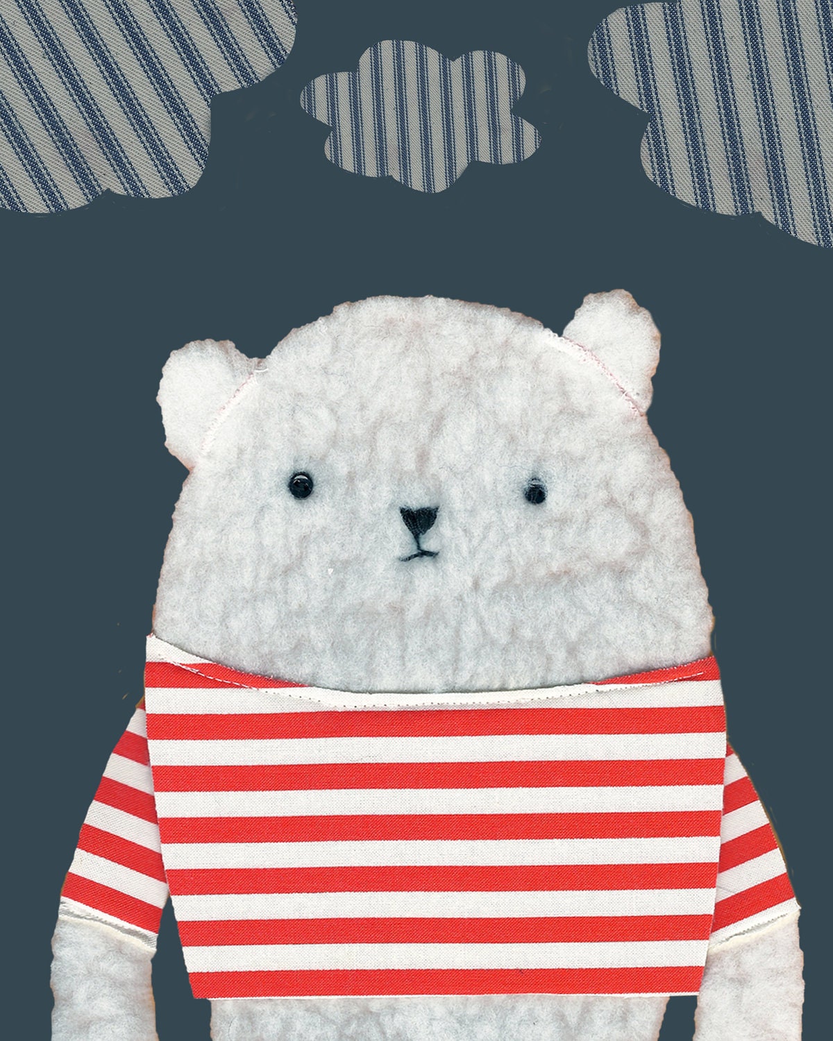 The Melancholy Polar Bear Print
