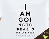 big brother shirt (or big brother again shirt) - funny eye chart pregnancy announcement t- shirt