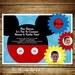 MICKEY MOUSE...Custom Printable Birthday Invitations...by KM Thomas Designs