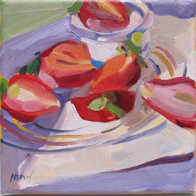 abstract strawberries