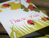 Ladybug Thank You Cards