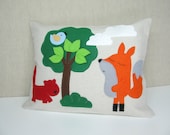 Decorative Pillow -  Woodland friends - custom made