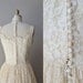 50s wedding dress / 1950s lace wedding dress / Tres Leches dress