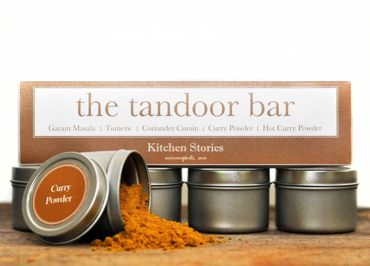 The Taste of India: The Tandoor Bar Indian Spice Kit. 5 great spices and blends to take you on a trip through India.