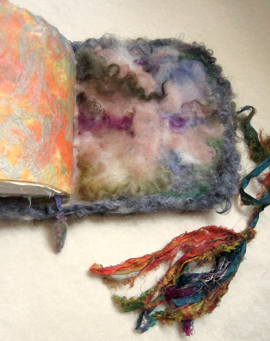 pinetree journal handmade book diary - ancient pine trees of the forest