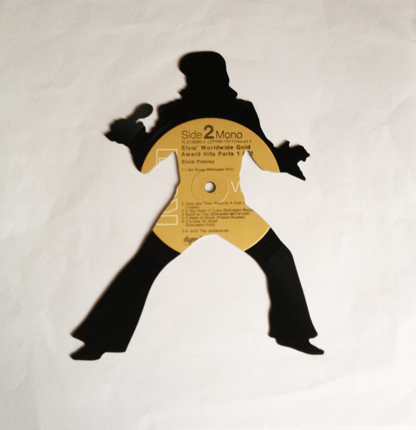 ELVIS vinyl record silhouette