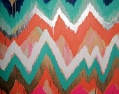 Smitten Too Original ikat chevron 36x48 Painting by Jennifer Moreman