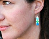 beach glass earrings