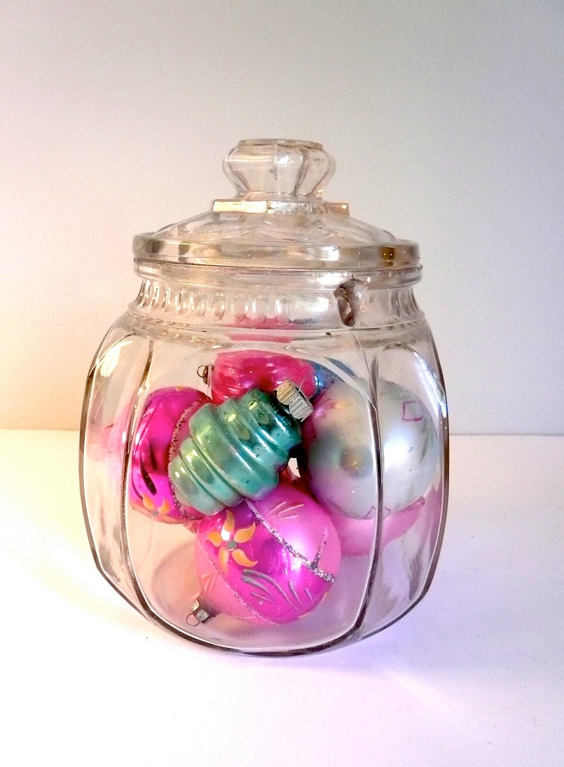 Vintage Apothecary Jar Octagonal