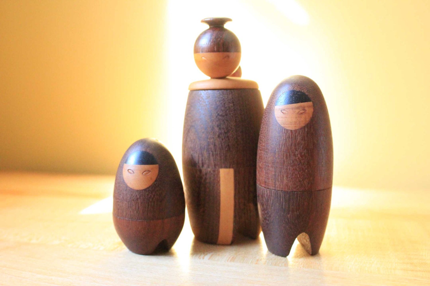 Adorable Jacob Jensen Eskimo Salt Pepper and Mustard... Danish Modern