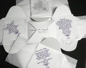 5 Mix and Match custom special occasion machine embroidered handkerchiefs with boxes