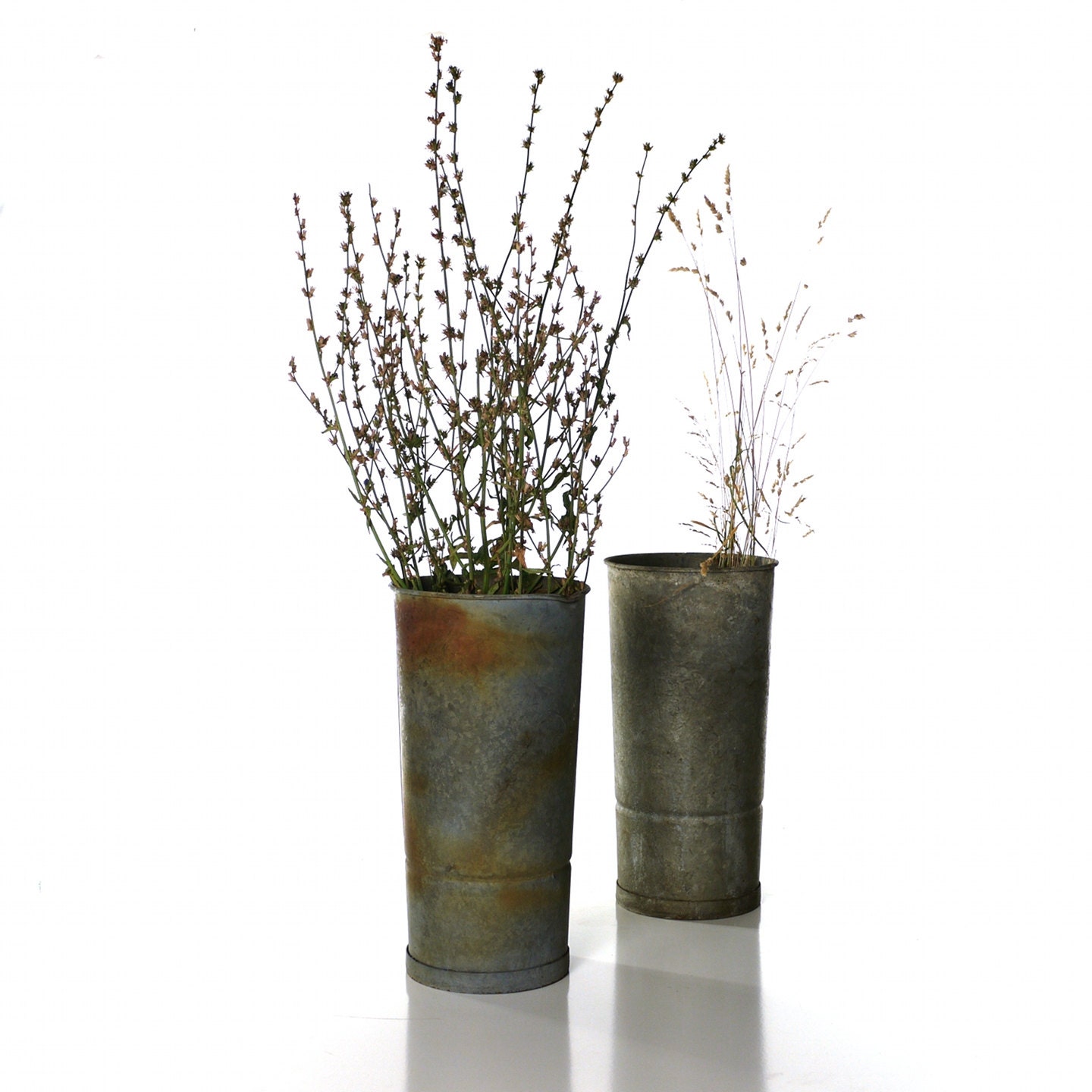 Reserved, Vintage Flower Bucket, Metal Sap Pail