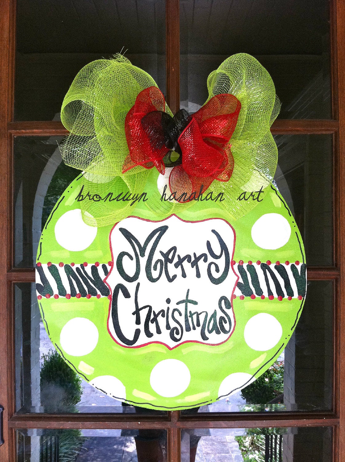 Zebra Ornament Door Hanger - Bronwyn Hanahan Original