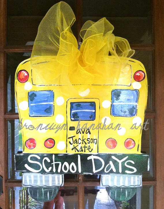 School Days Door Hanger - Bronwyn Hanahan Original